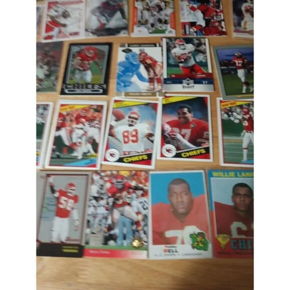 NFL Football 75 card lot  Kansas City Chiefs Legends Bell Thomas Lanier